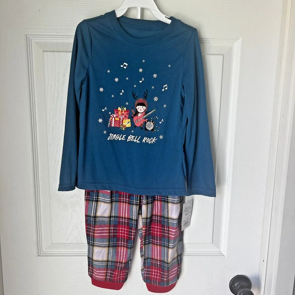 Christmas‎ Pajamas Unisex 4T Toddler Holiday Jammies For Your Families New! BxI